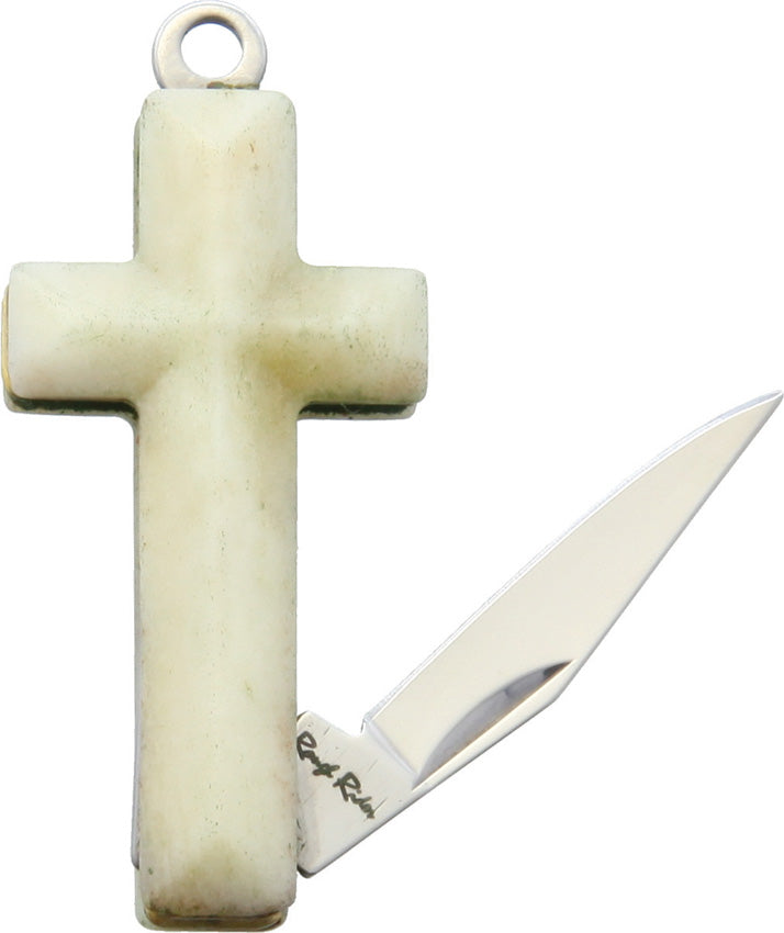 Cross Knife White Smooth Bone - RR1582