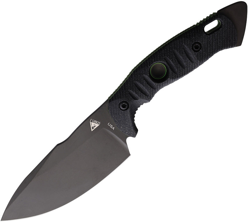 Alaris Fixed Blade Black/Grn - FOB037