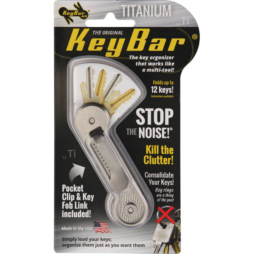 KeyBar Titanium Crosshatch - KBR204