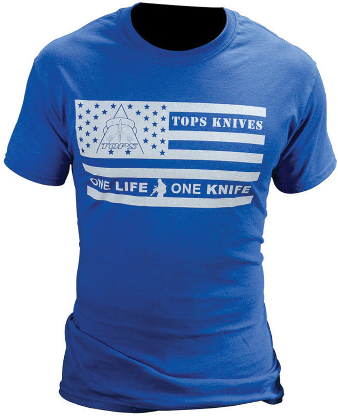 T-Shirt Flag Logo Blue Medium - TPTSFLAGBLUM