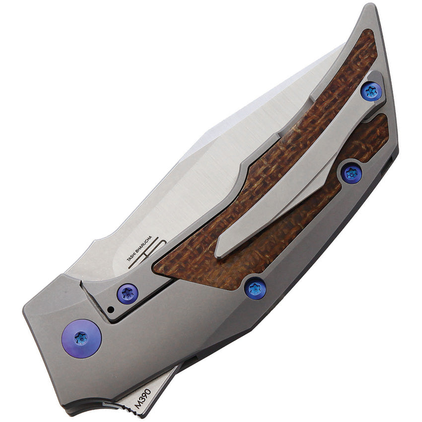 T3000 Framelock Micarta Blue - REA094