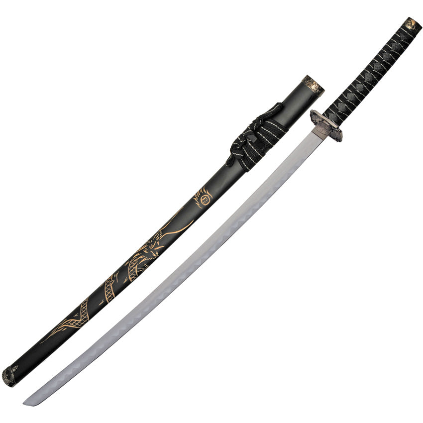 3 Pc Black Dragon Katana - CN926970BK