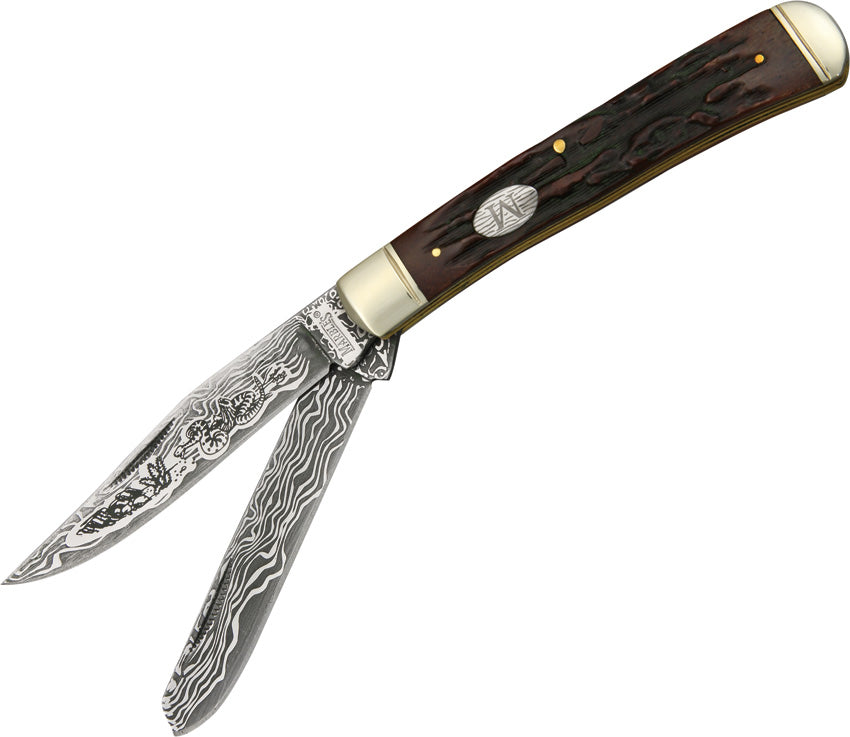 Trapper Etched Damascus Series - MR267