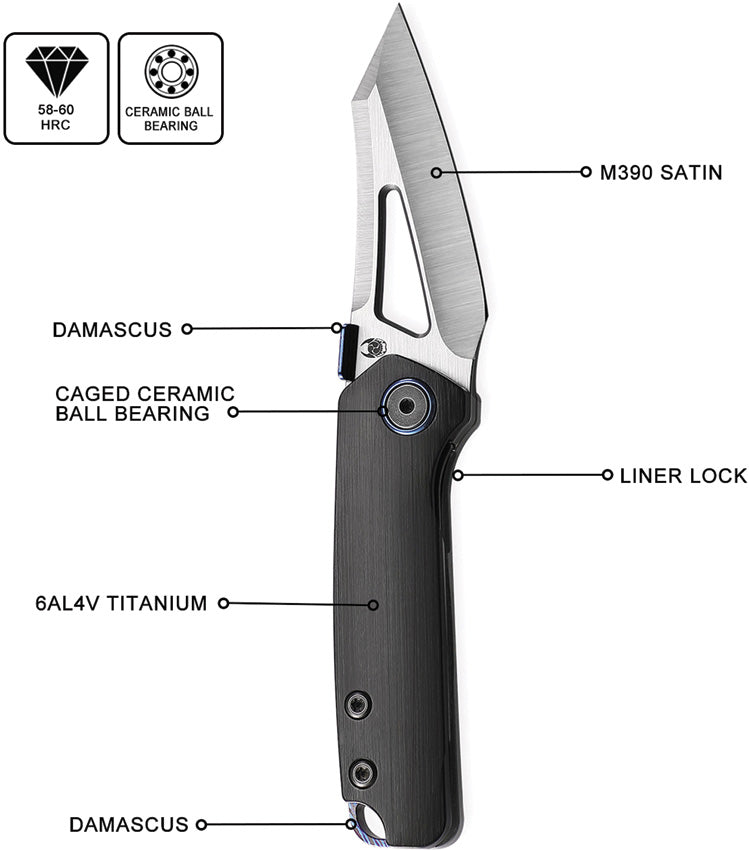 Denka Linerlock Black - CVLC02DS