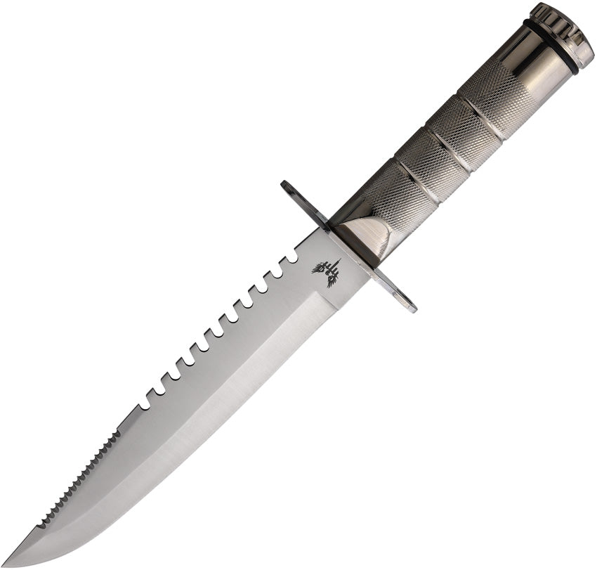 Large Survival Knife Silver - CBR377