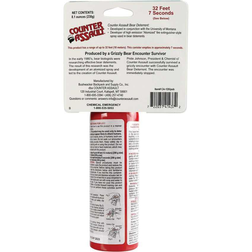 Bear Spray Canister 8.1oz - COU7024