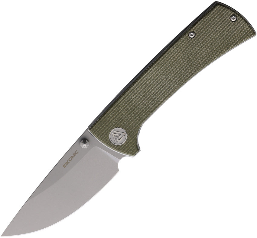 RCK9 Linerlock Green Mic - EKC101SSGN