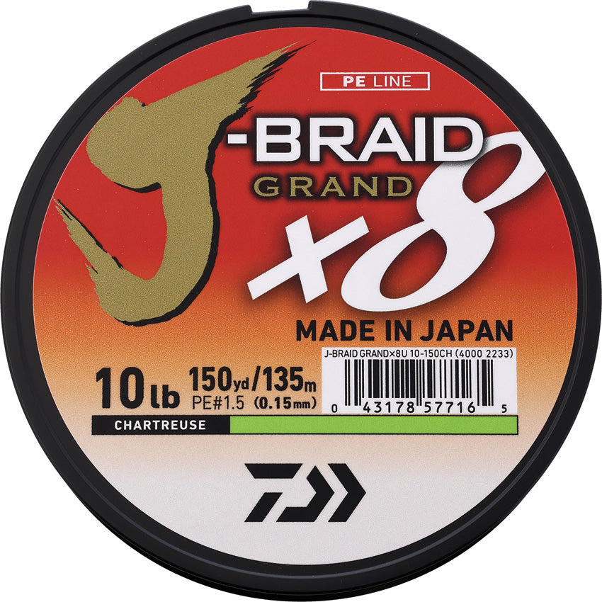 J-Braid Grand Line 10/150 Char - DIAJBGD8U10C