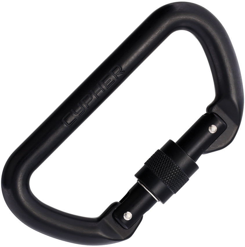 D Screw Gate Carabiner Black - CY433017