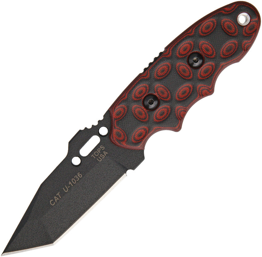 CAT Tanto Red and Black G10 - TP203T02