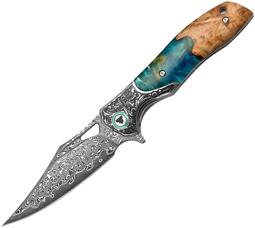 Apus-07 Linerlock Damascus - TVYZ02LRWD