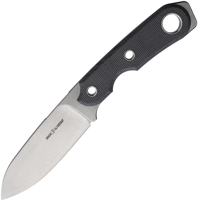 Basic3 Fixed Blade Black Mic - VT4036CB