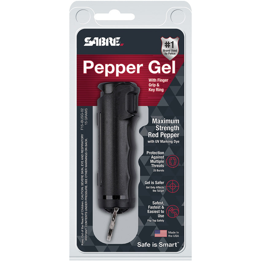 Finger Grip Pepper Spray Blk - SA15324