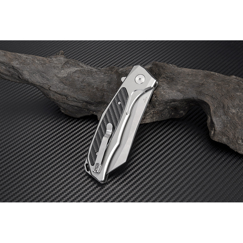 Megahawk Linerlock Gray D2 - ATZ1809PGBK