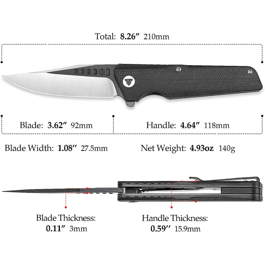 Orion Linerlock Black - TVTY01BDG