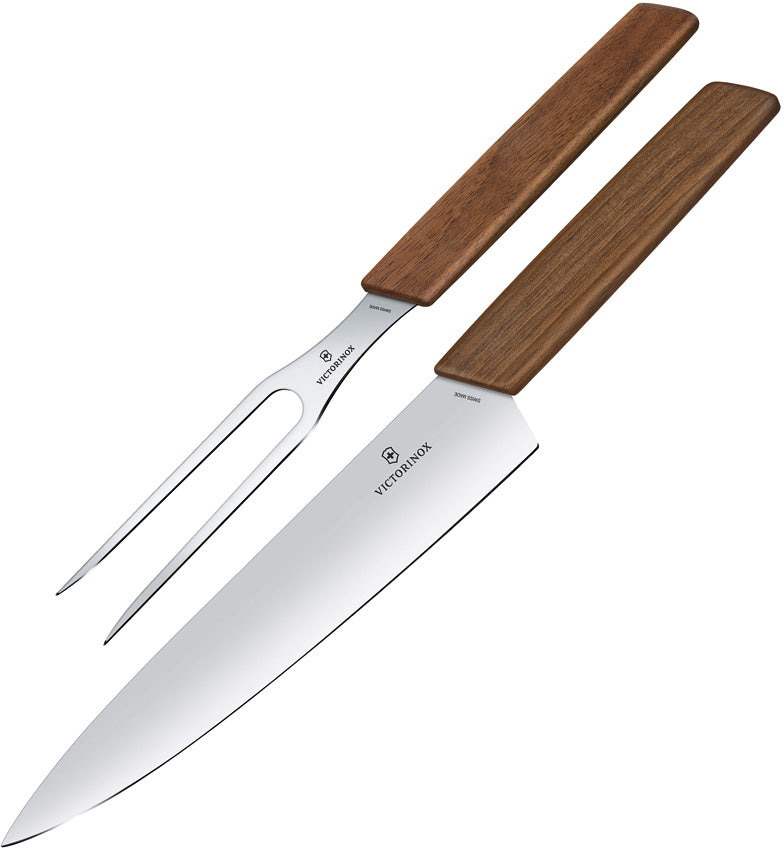 Carving Set 2pc Walnut - VN690912