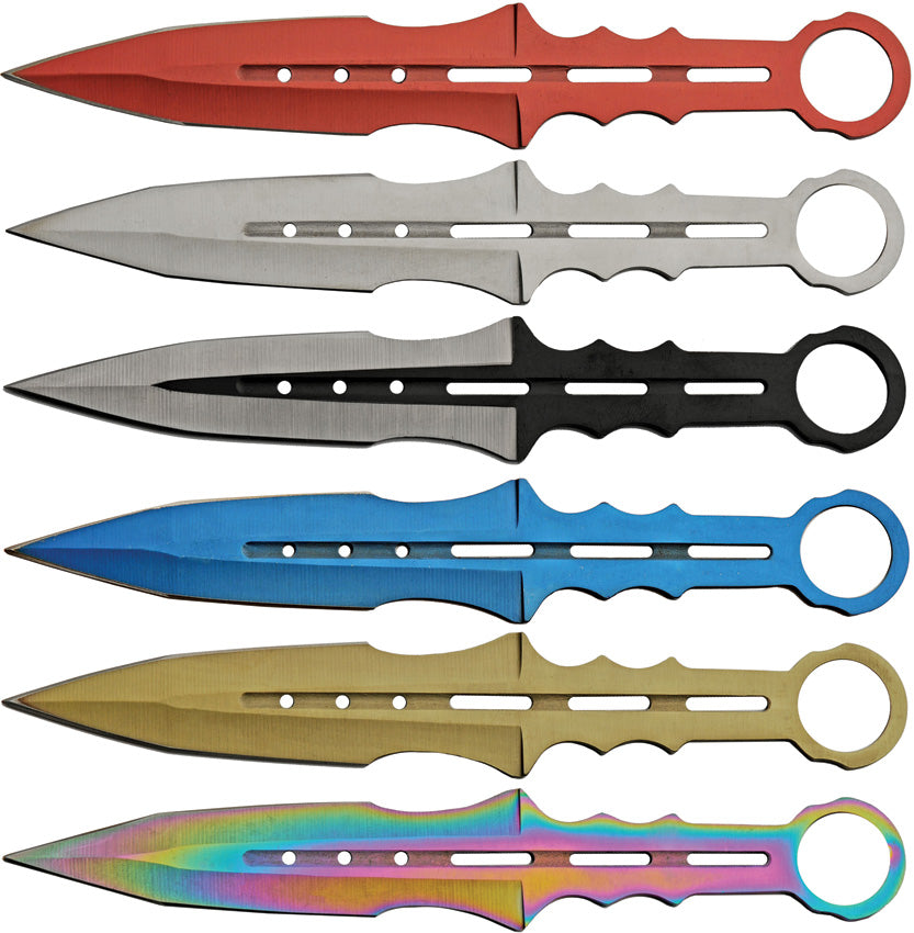 6pc Multicolor Throwing Knives - CN211555