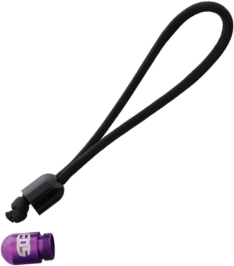 Pill Bead Lanyard Black/Pur - EOS134