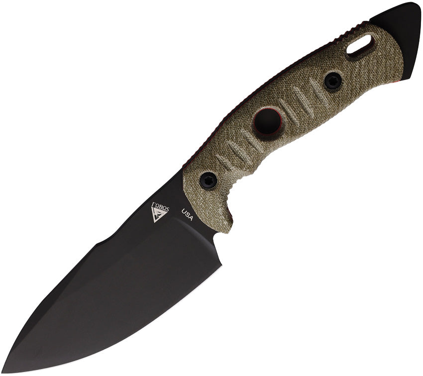 Alaris Fixed Blade Grn/Red - FOB039