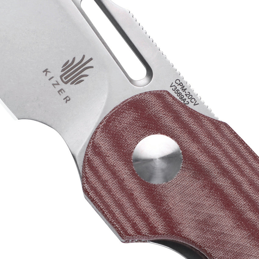 October Linerlock Red Micarta - KIV3569A2