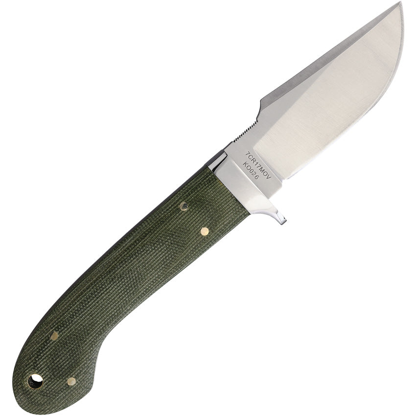 Fixed Blade Green Micarta - KO026