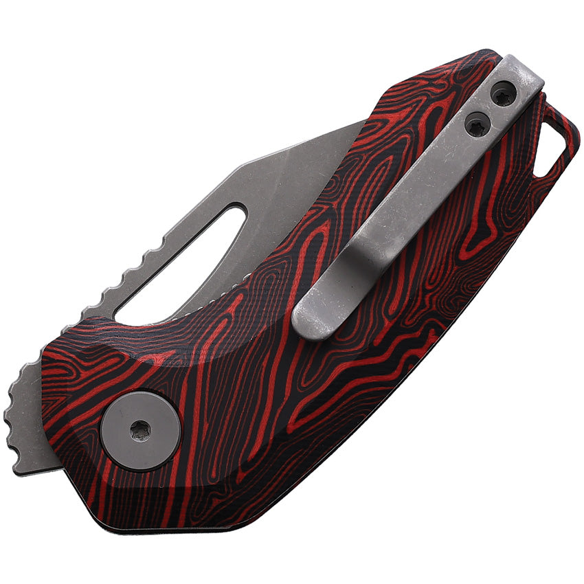 Anzu Linerlock Blk/Red G10 - DMN016BKRD