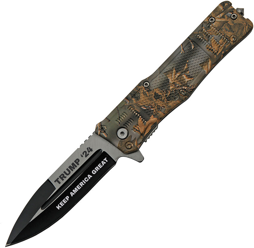 Trump Linerlock A/O Grn Camo - TR0513CM