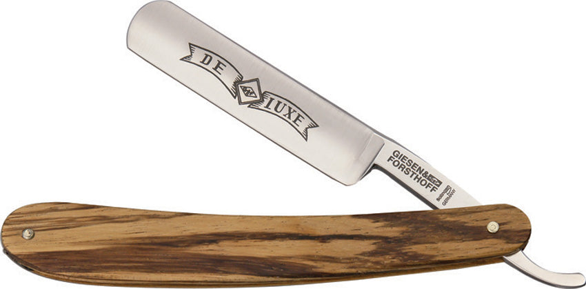 Straight Razor Zebrano Wood - TIM396