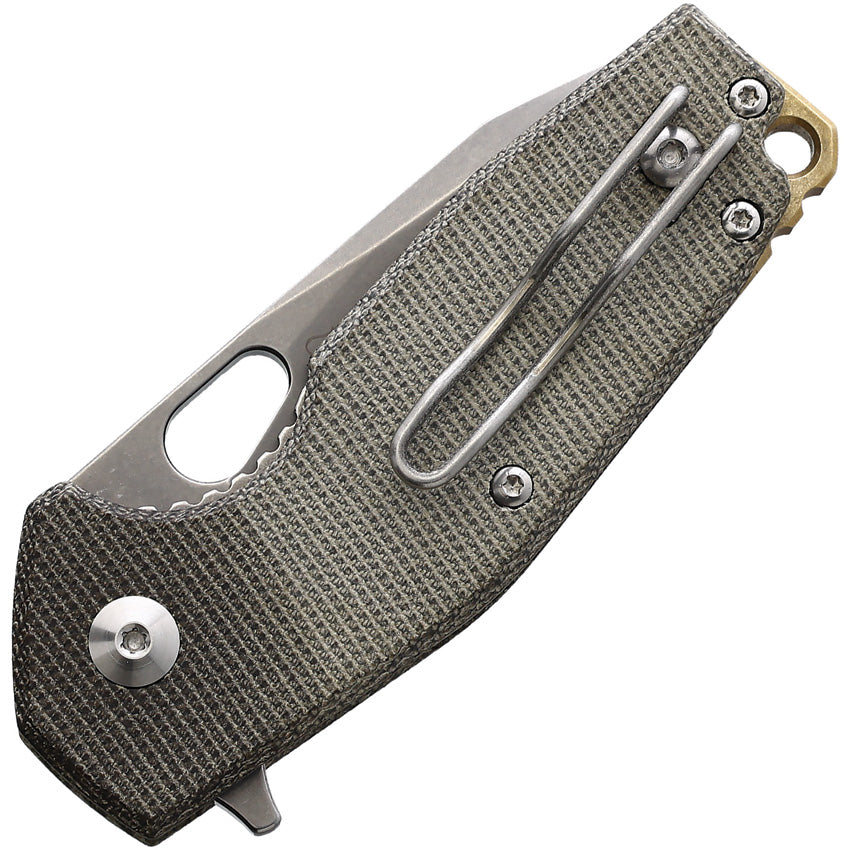 Suru Linerlock OD Micarta - FOX526LIMOD