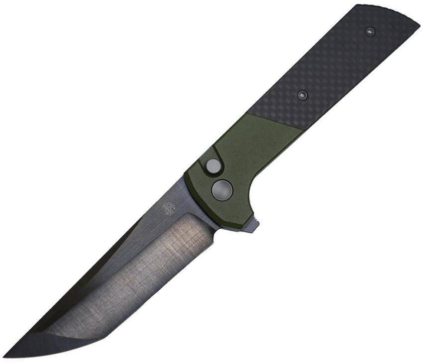 Chop 2 Button Lock Grn CF - NMB2407SPGCD