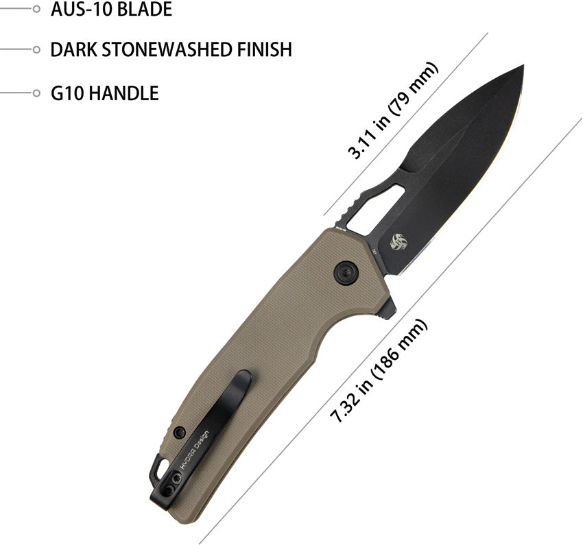 RDF Button Lock Tan - KUB316F