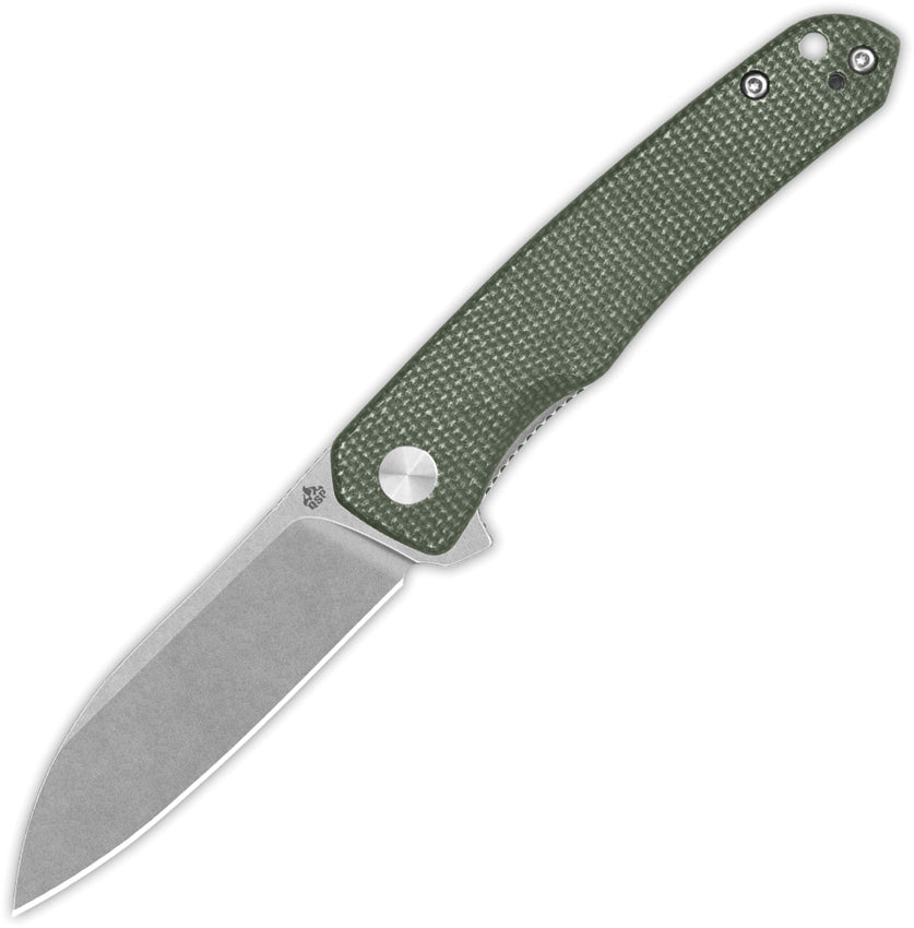 Otter Linerlock Green Micarta - QS140E1