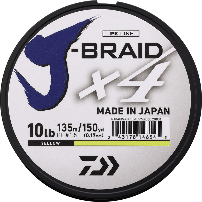 J-Braid Line 10/150 Yellow - DIAJB4U10150FY