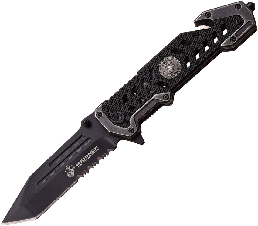 Marines Linerlock A/O Black - USMA1052BK