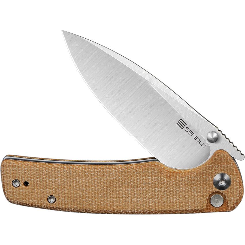 Sachse Button Lock Brn Micarta - S210073
