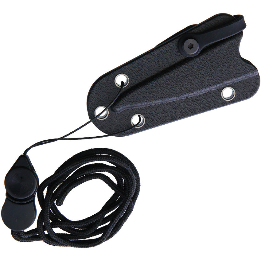 Neck Knife Black/Blue G10 - FE005