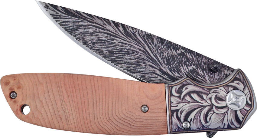 Linerlock A/O Burl Wood - HR012BRLW