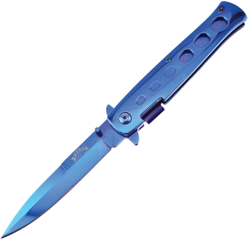 Stiletto Linerlock A/O Blue - FIS002BL