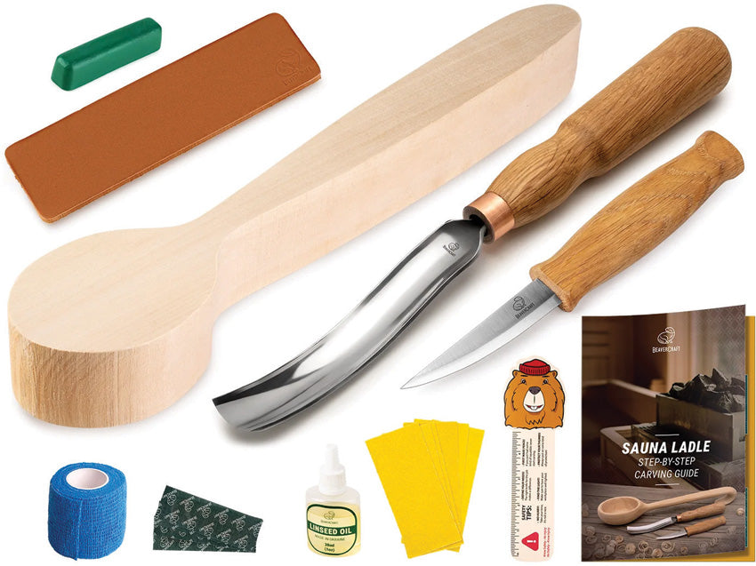 Sauna Ladle Carving Kit - BVRDIY11