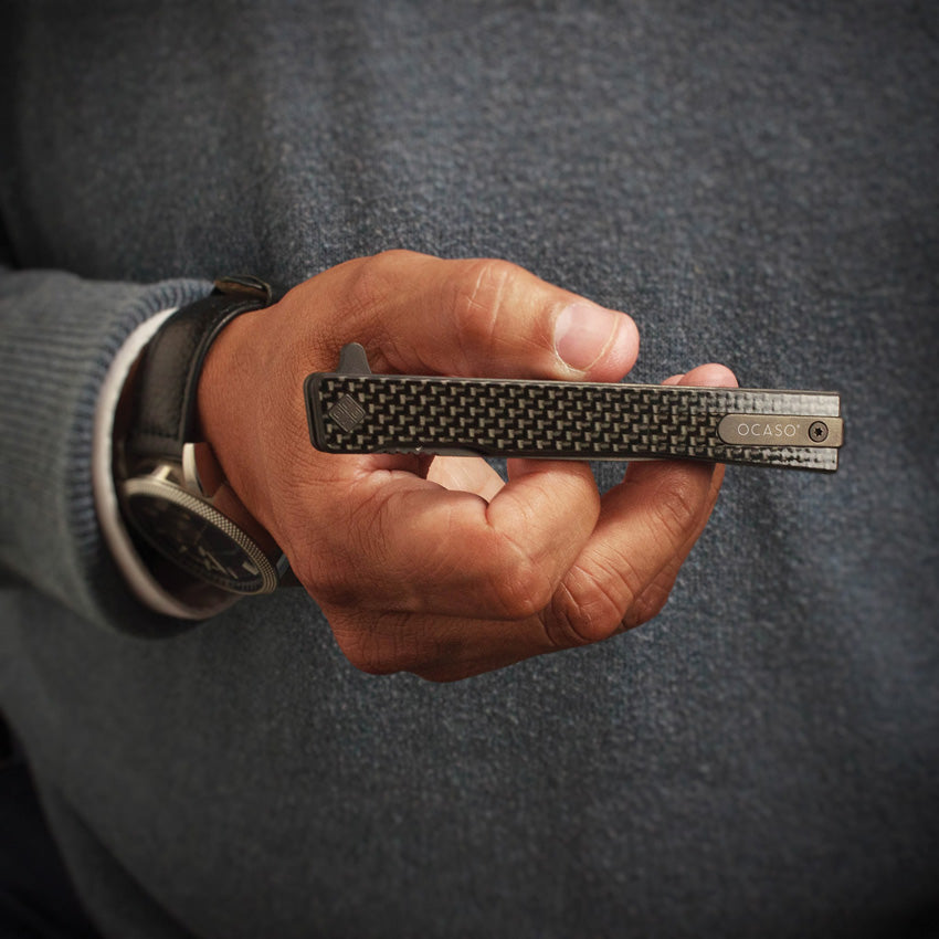 Solstice Linerlock Black CF - OCA10CFB