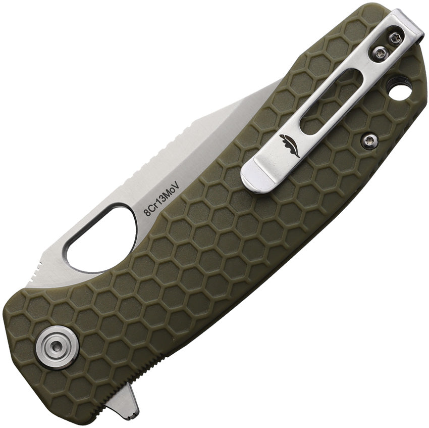 Large Linerlock Clip Green - HB4065