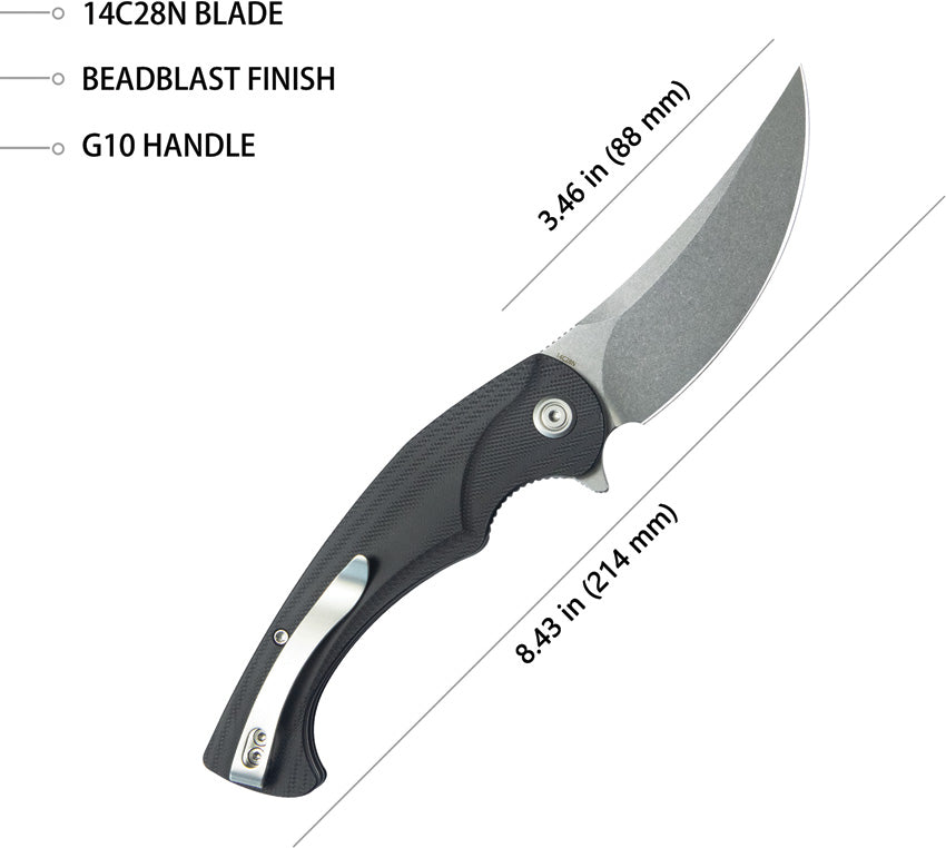 Scimitar Linerlock Black - KUB173K
