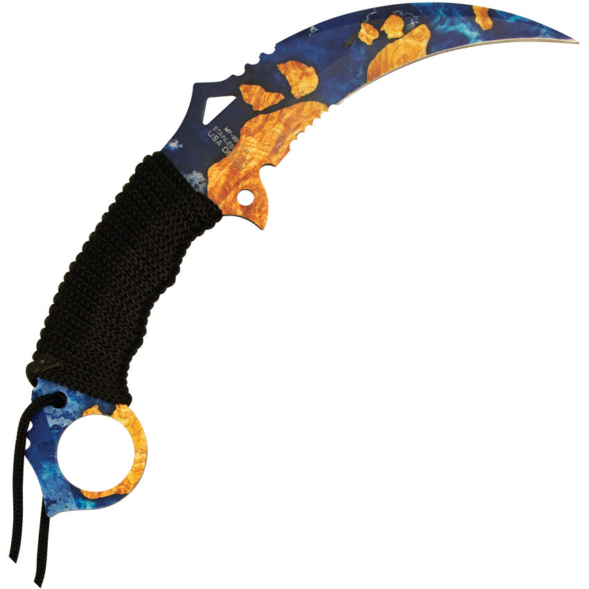 Karambit Fixed Blade Blue - MT2076BY