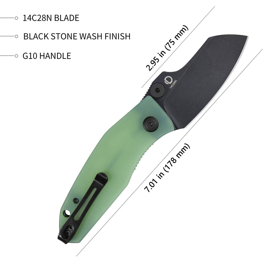 Monsterdog Linerlock Blk Jade - KUB337C