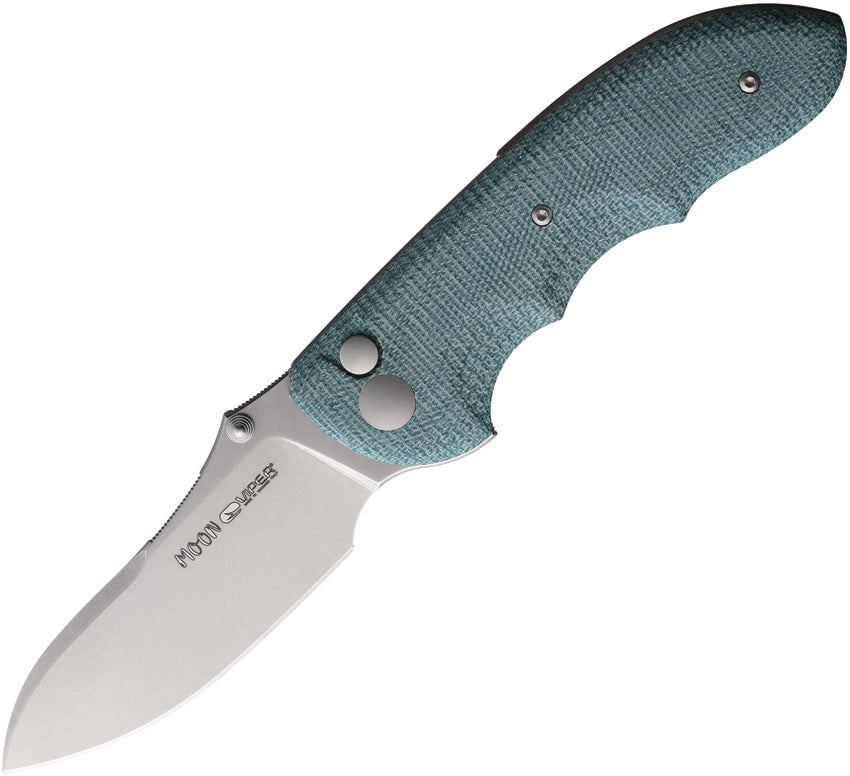 Moon Button Lock Grn Canvas - V6010TE