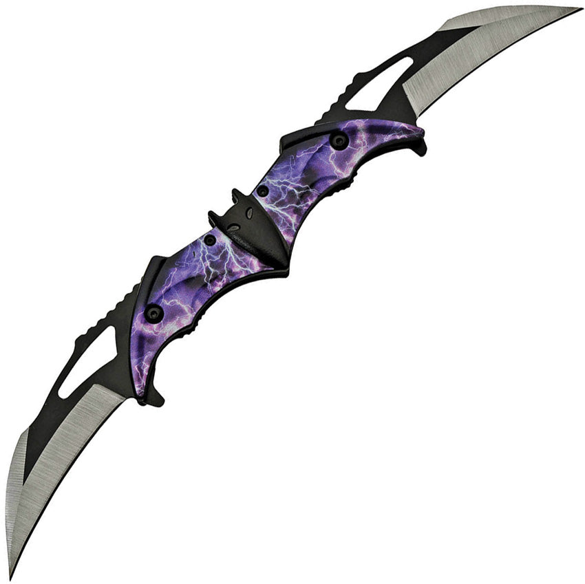 Bat Double Linerlock Purple - CN300516