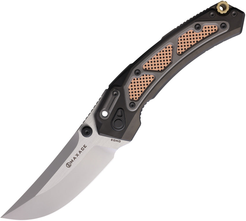 Blacklight 01 Framelock Brass - MAXOM021B