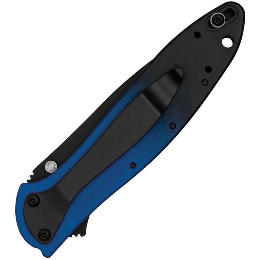 Leek Linerlock Blue Magna Cut - KS1660GBLUBK