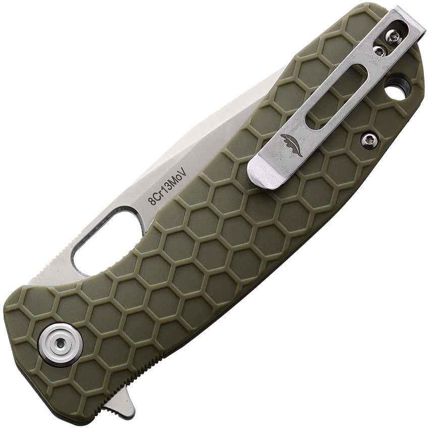 Large Linerlock Tanto Green - HB1323