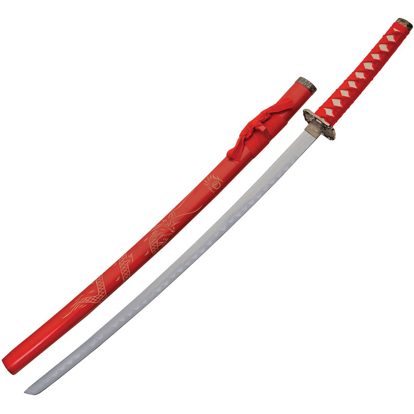 3pc Dragon Sword Set Red - CN926970RD